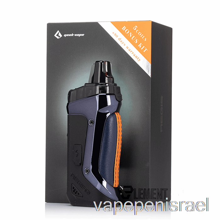 Vape Israel חד פעמי Geek Vape Aegis Boost 40w Pod Mod Kit Le Bonus Kit - כחול כהה